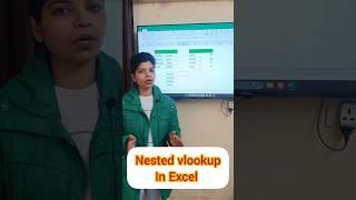 Nested vlookup in Excel #excel_vali #anjnicomputereducation#excelsolutions #excel365