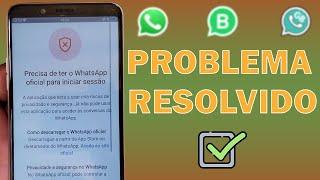 WhatsApp Banido Pedindo Versão Oficial! Solução Permanente!  URGENTE