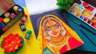 face watercolor drawing #art #painting | diy_with_indrani