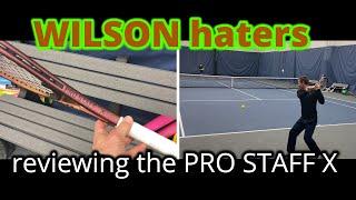 Wilson Pro Staff X review pros and cons | Tennis coaches trying the Wilson Pro Staff X v14