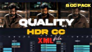 AE like QUALITY HDR CC XML file || HDR CC alightmotion || CC PRESET alightmotion || CC PACKS