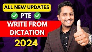 All New Updates, Ticks & Tips 2024 - PTE Write from Dictation | Skills PTE Academic