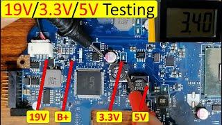 Laptop Motherboard Repair: Troubleshooting B+, 19V, 3.3V, & 5V Power Rails | Voltage Diagnosis Guide