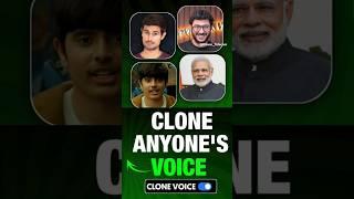 Free Ai Voice Clone | Kisi Ka Bhi Voice Clone Kaise Kare | How To Clone Anyone's Voice With Ai#short