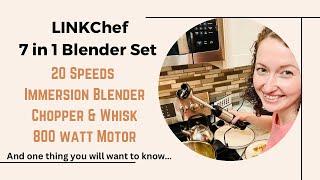 How to use this 7 in 1 blender set with an immersion blender, chopper, and whisk.