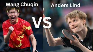 Wang Chuqin vs Anders Lind  Men's Singles R32 - WTT China Smash