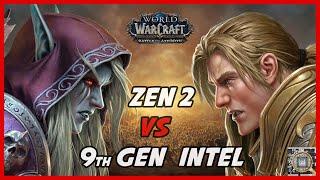 World of Warcraft 8.3 CPU Roundup - Zen2 Vs 9th Gen Intel - Raid Benchmarks