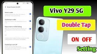 Vivo y29 5G Mein double tap setting kaise on karte hain/How to on double tap setting Vivo y29 5G