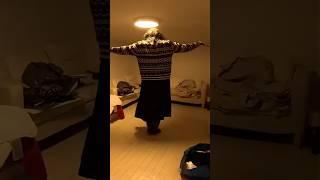 Serbian Dancing Lady in my basement  #adrenaline #halloween #scary