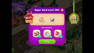 Gardenscapes Level 3301 With No Boosters - Super Hard Level