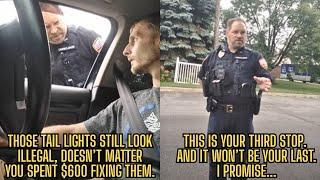 Cop Pulls Him Over Three Times For Tail Lights But This Time He Exposes Every Lie On Camera