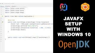 1 - Setup JavaFX and Scene Builder with IntelliJ IDEA on Windows 10