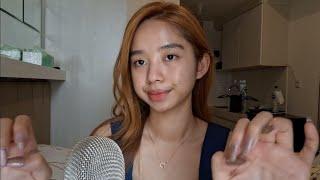 ASMR body triggers, fabric scratching, collarbone tapping & lotion application