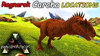 ARK Ragnarok | BEST Carcharodontosaurus Spawn LOCATIONS