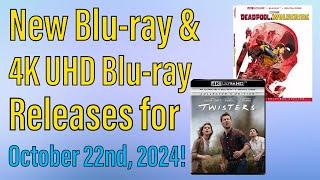 New Blu-ray & 4K UHD Blu-ray Releases for October 22nd, 2024!