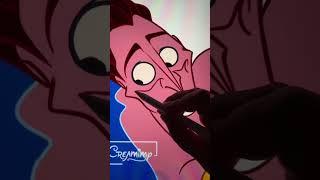 Hades transforms in Megara #disney #transformation #art #cartoon #artist #digitalart
