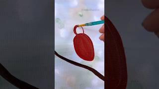 [clip] How to paint a cardinal!  #easypainting #cardinals #howto #beginnerfriendly