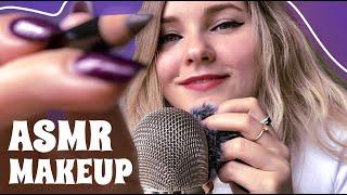 ASMR Doing Your MAKEUP (Personal Attention, Mouth sounds)