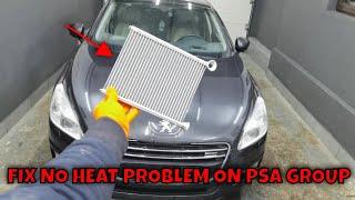 Heater Core Replacement On Peugeot 508 From 2011 To 2018