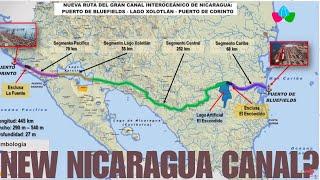 Breaking News in Nicaragua  New Canal Route Accounced by Daniel Ortega