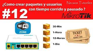 Crear paquetes o planes con usuarios tiempo corrido y pausado parte#3 Mikrotik paso a paso