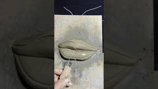 how to make lips on a clay sculpture clay modeling arun