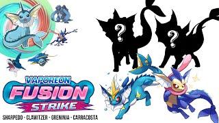 Draw Pokemon Vaporeon Fusion Pokemon Sharpedo + Clawitzer + Greninja + Carracosta