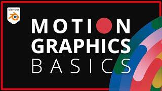 Blender Creating Motion Graphics Tutorial Beginner Basic 1