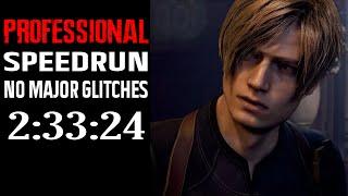 Resident Evil 4 Remake NG Professional Speedrun 2:33:24 No Major Glitches