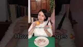 Secret: Using my way to eat oranges  is like drinking orange juice  #orange  #fruit #eating