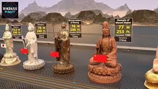 World Tallest Statues size Comparison _ Upcoming Tallest Statues @bindas fact @fact @LAKSHAYERA