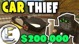 Stolen $200,000 Police SUPERCAR | Unturned Car Thief RP - I stole a police Lamborghini (Roleplay)