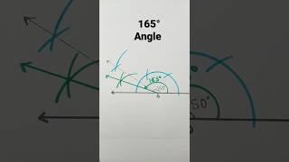 165 degree angle using compass