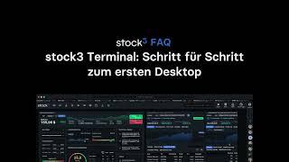 stock3 Terminal:  Schritt für Schritt zum ersten Desktop