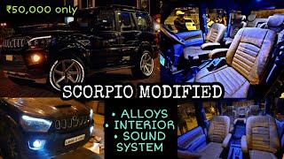 scorpio modified in ₹50,000 only | alloys, interior & music system