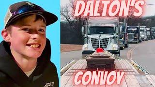 Dalton's Convoy. 200 Truckers stand up against Bullying. #trucking #owneroperator #daltonsconvoy
