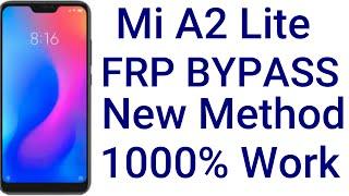 New Method Xiaomi Mi A2 Lite (M1805D1SG) FRP Bypass | Xiaomi Mi A2 Lite Google Account Remove |