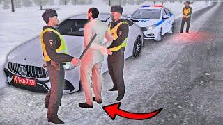 БУДНИ ДПС -  МАЖОР НА МЕРСЕ ПОЛУЧИЛ ПО ЗАСЛУГАМ! ПУТЬ БОМЖА к 100кк! GTA CRMP