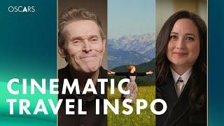 Cinematic Travel Inspo From Willem Dafoe, Lily Gladstone, Issa Rae, Sterling K. Brown & More #Oscars