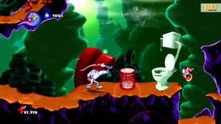 EARTHWORM JIM HD / XBOX 360 / Gameplay / Обзор игры / HD 1080