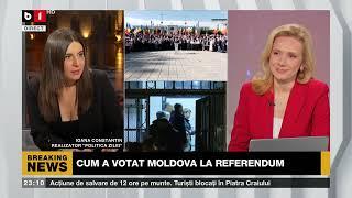 IOANA CONSTANTIN, DESPRE REZULTATELE PRELIMINARE ALE VOTULUI DIN MOLDOVA. MAIA SANDU- 33,72%