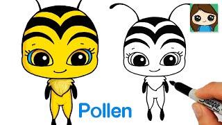 How to Draw Pollen Bee Kwami  Miraculous Ladybug