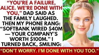 My Father Disowned Me At Dinner—Then My Company Hit $100M And Left Them In Shock