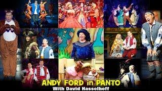 Andy Ford in Panto with David Hasselhoff