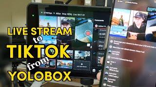 Live Streaming to Tiktok from Yolobox Pro Using RTMP