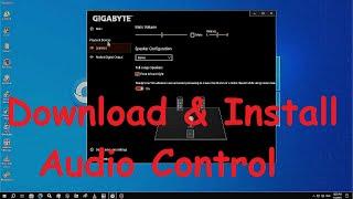 HOW TO DOWNLOAD & INSTALL REALTEK AUDIO DRIVER AND AUDIO CONSOLE ( REALTEK CONTROL APP ).