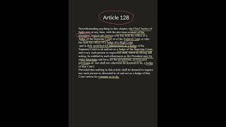 Article 128 | how retired judges can become Supreme Court judge |Indian Constitution