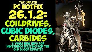 Warframe - CARBIDE & CUBIC DIODE LOCATION CHANGES, Coildrives + More! (PC Hotfix 26.1.2)