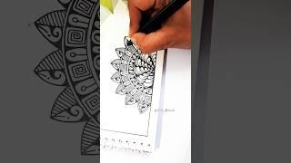 Draw an easy mandala with me ˚˖𓍢ִ໋˚⋆.️⋆#art #shortsvideo #pastel  #colors #mandala #satisfying
