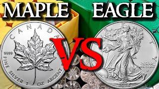 Best Bullion Coin? Canadian Silver Maple Leaf VS American Silver Eagle